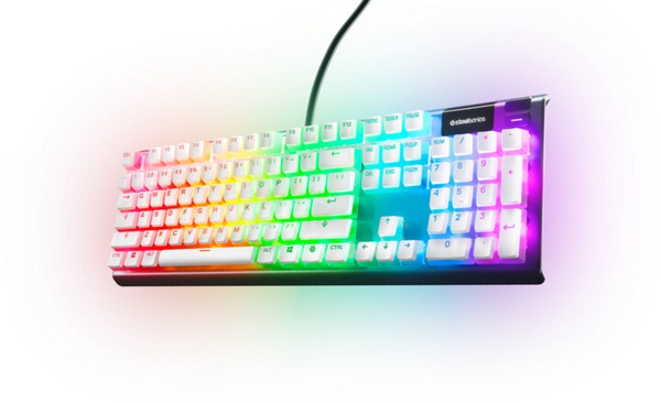 Taste SteelSeries PrismCaps, PBT, 120 copë, US, të bardha