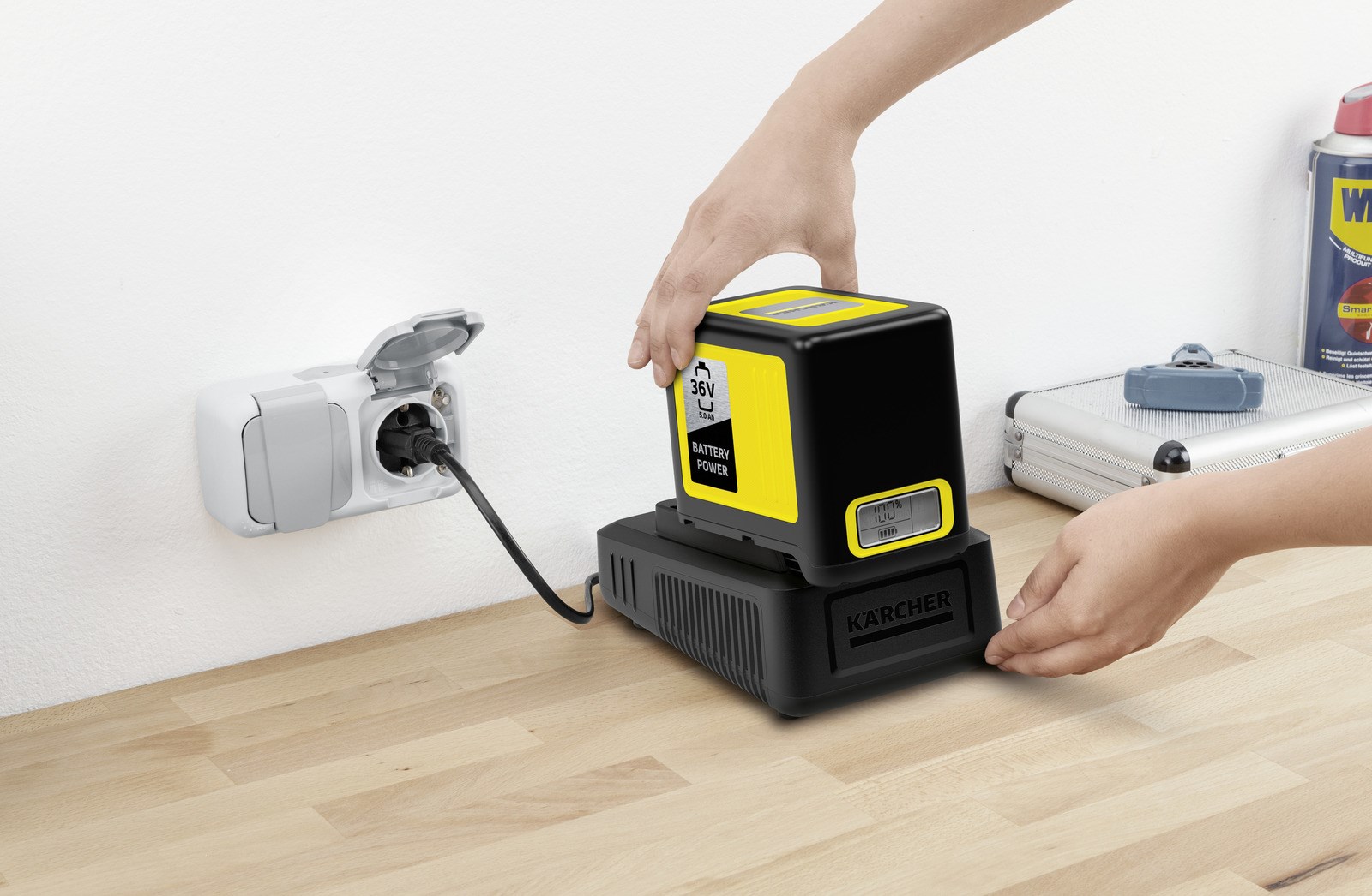 Bateri rikarikueshme Karcher Battery Power 36/50, 36V, 4.8Ah, e zezë e verdhë