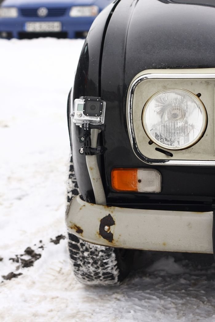 Mbajtëse timoni për kamerë sportive Xrec, për Sony Action Cam JVC Drift Camone, e zezë