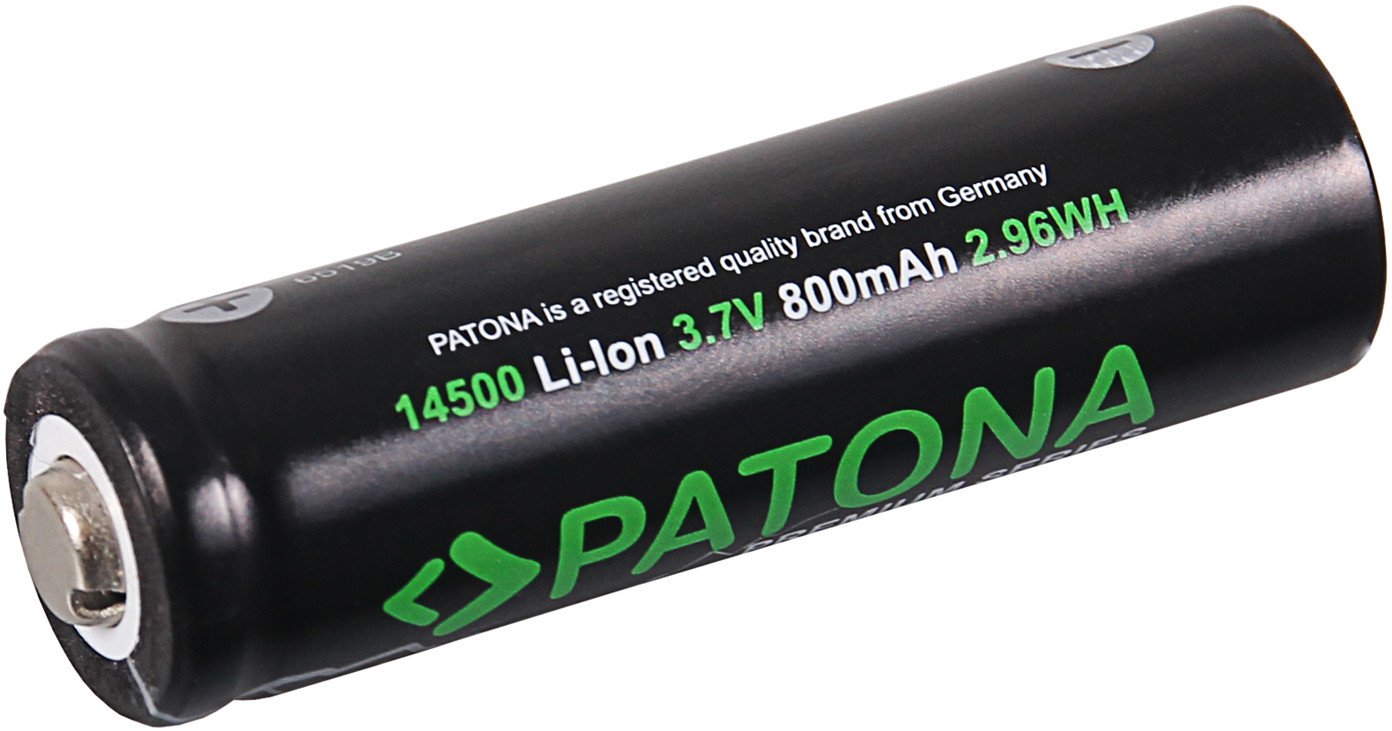 Рикабилна батерија Patona Premium 14500, Li Ion, 800mAh