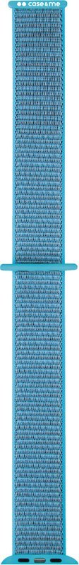Rrip ore SBS Connected për Apple Watch 42/44/45mm, velcro, blu