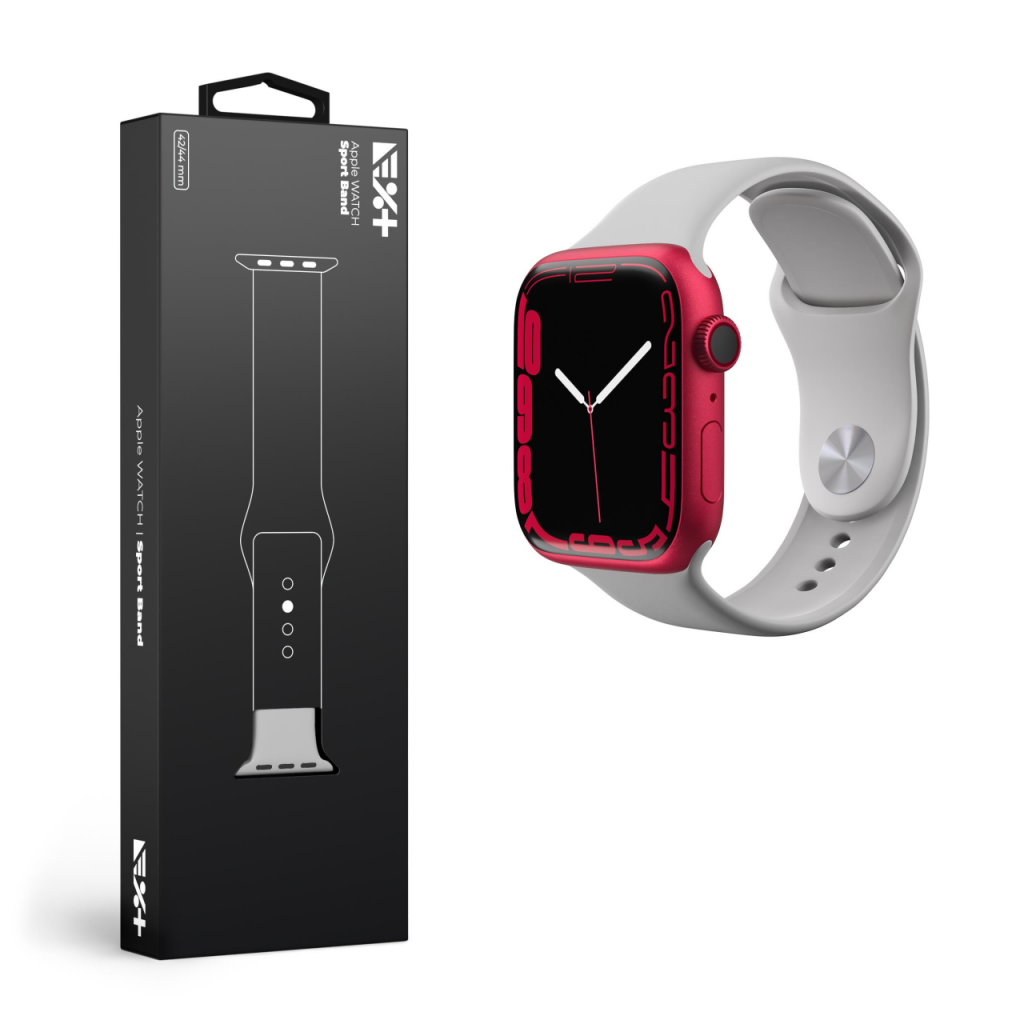 [OUTLET] Rrip silikoni Next One për Apple Watch 42/44/45mm, i hirtë