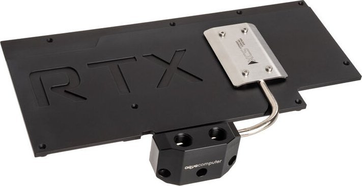 Backplate aktiv për GPU Aqua Computer Kryographics NEXT RTX 3080/3090 Strix, alumini, i zi