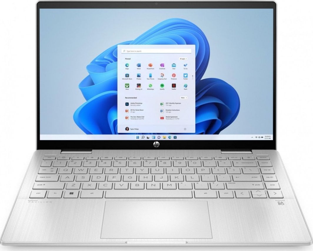 Laptop HP Pavilion x360, 14", Intel Core i5-1235U, 16 GB RAM, 512 GB SSD, i argjendtë