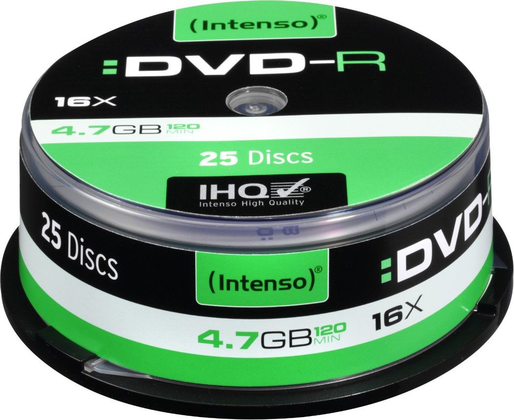 Set i DVD-R Intenso 4101154, 4.7GB, 16x, 25 copë