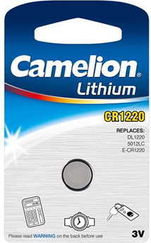 Bateri litiumi Camelion CR1220, monedhë, 3V