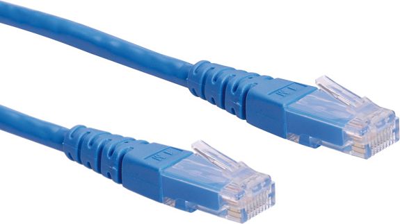 Kabllo Roline Patch UTP, Cat 6, 0.5 m, e kaltër