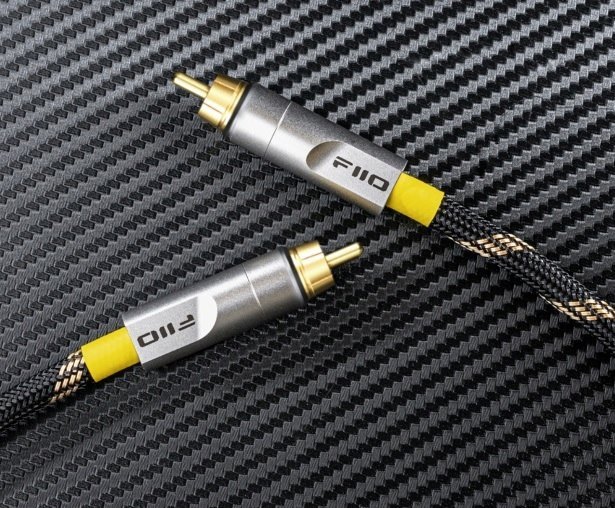 Kabllo audio FiiO LR-RCA5S, koaksial, 0.20m, e zezë