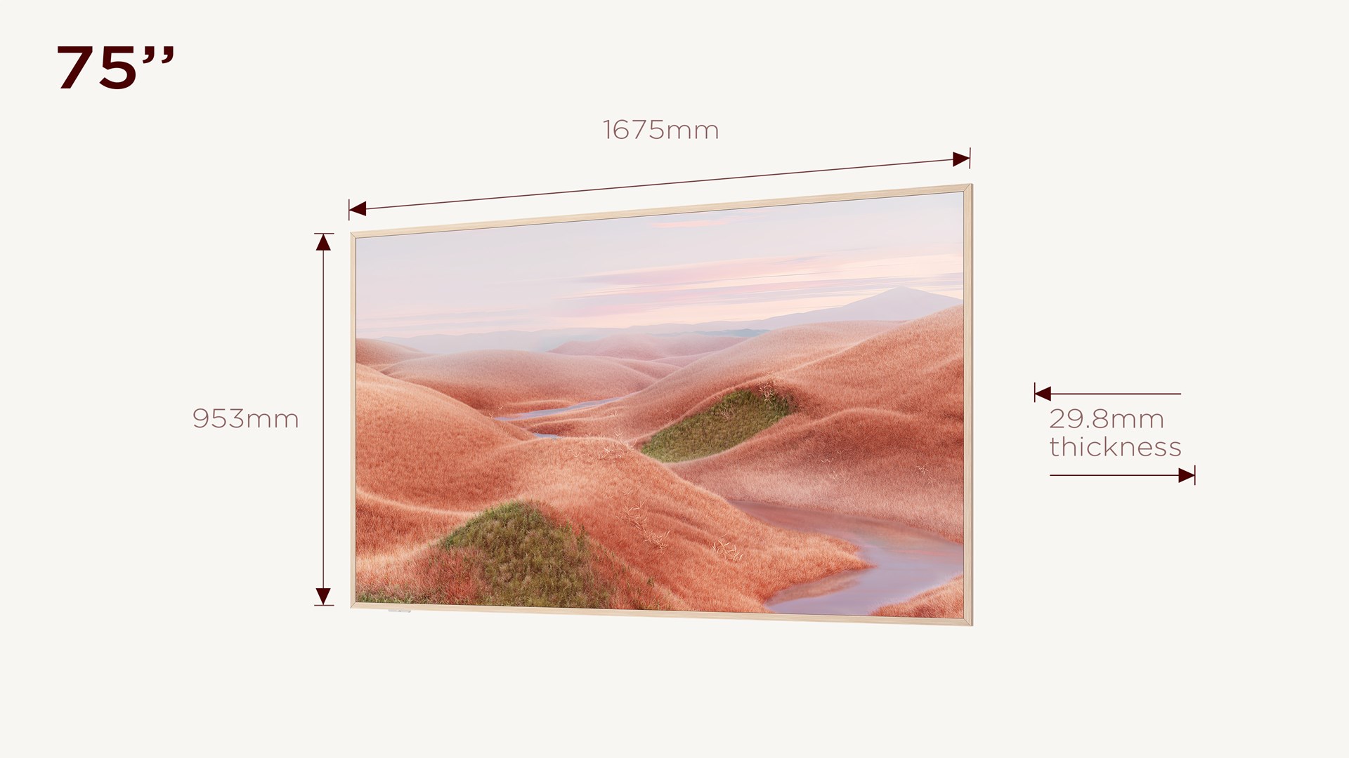 Televizor TCL 75A300W NXTFrame, 75", QLED Pro 4K UHD, i bardhë