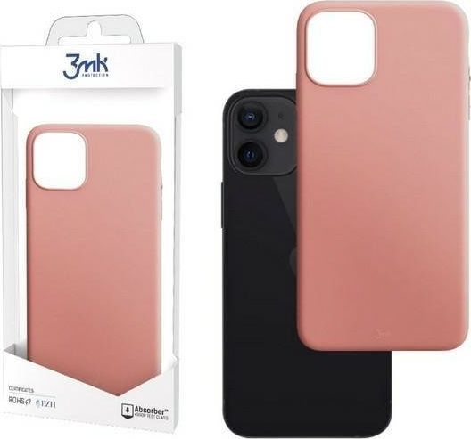 Mbrojtëse e pasme 3MK Matt për iPhone 12 Mini 5.4", e portokalltë