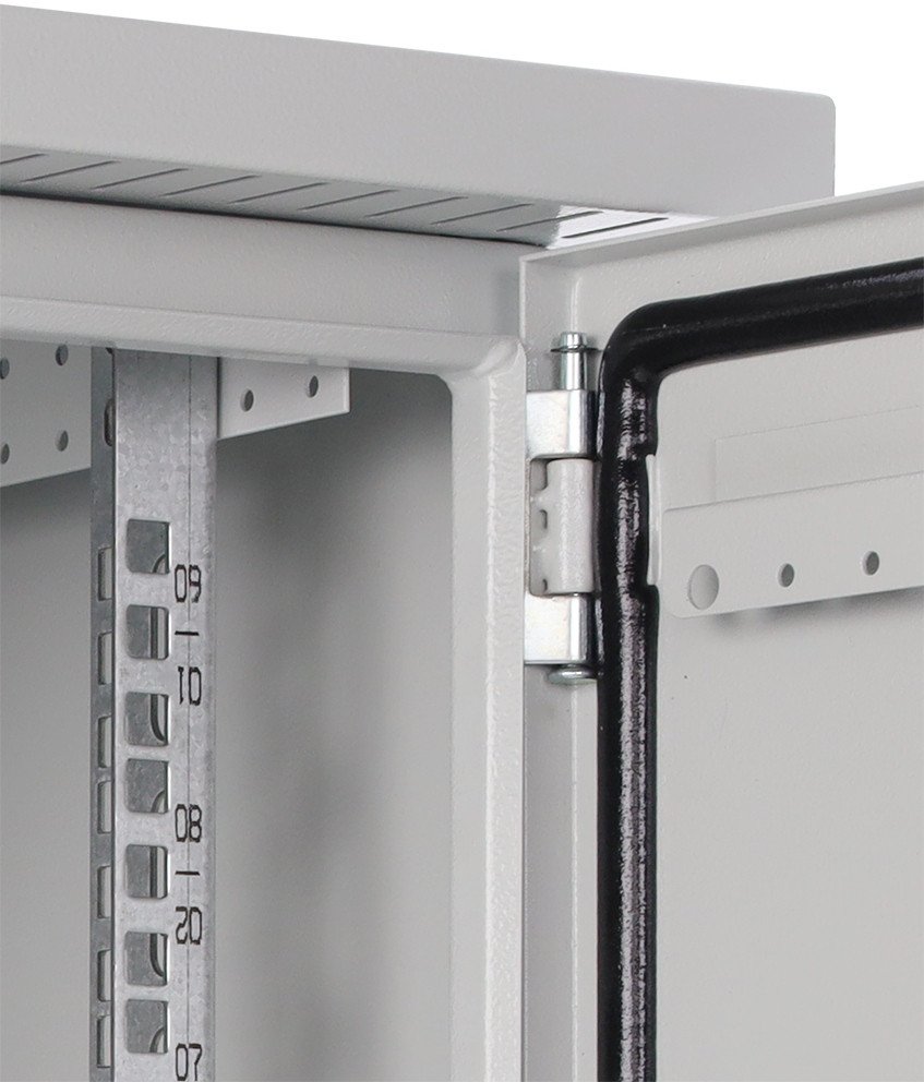 Kabinet RACK i jashtëm Rack Systems, i mbyllur, i kondicionuar, antidhunë, gri