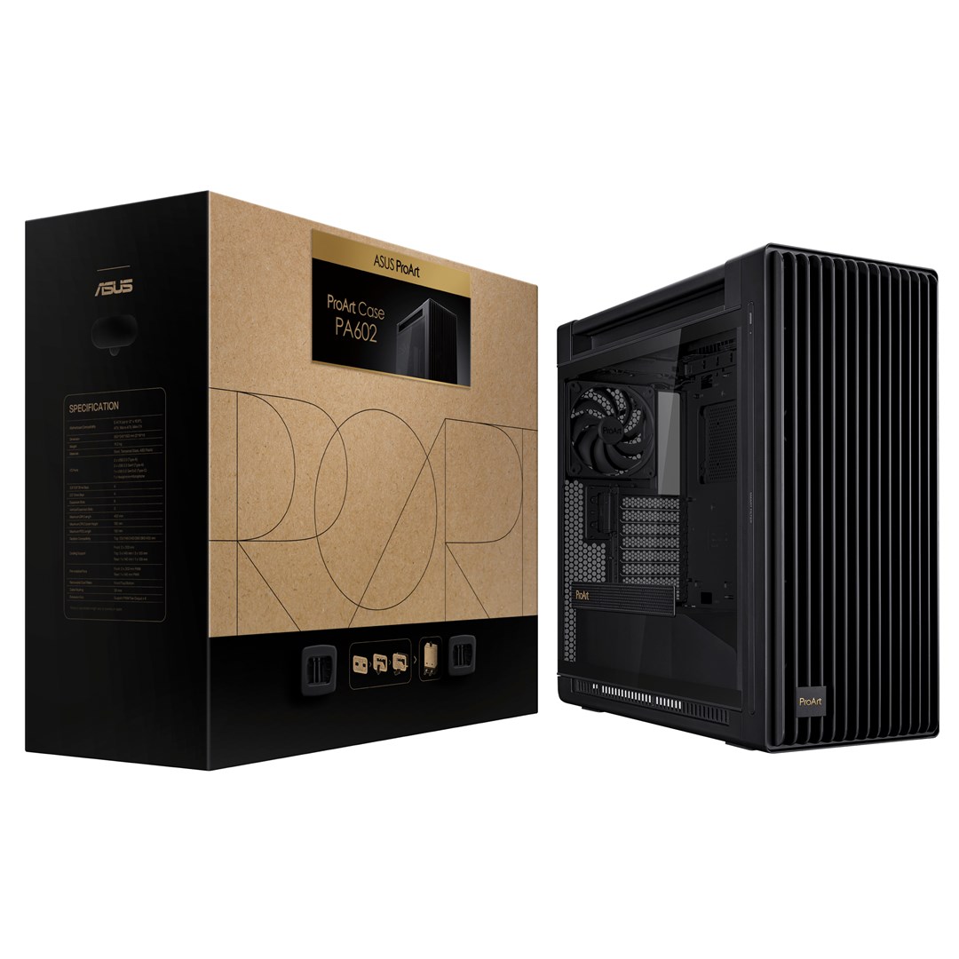 Kuti kompjuteri ASUS ProArt PA602 ARGB Mid Tower, EATX, ARGB, e zezë