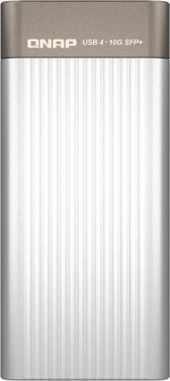 Мрежен адаптер QNAP USB 4 Тип C во 10GbE SFP Plus, 10000 Mbit/s, сив