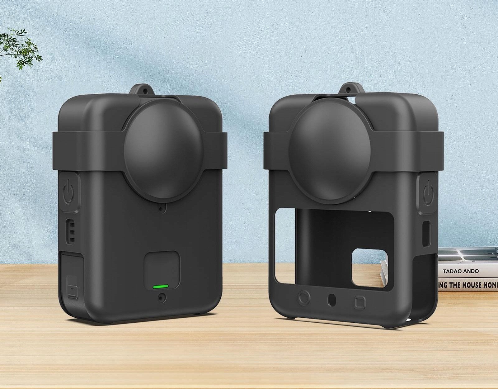 Çantë mbrojtëse PULUZ për DJI Osmo 360, kapak lente, litar dore, e zezë