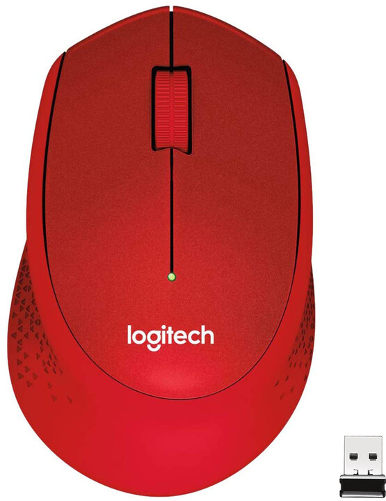 Maus pa kabllo Logitech M330, i kuq