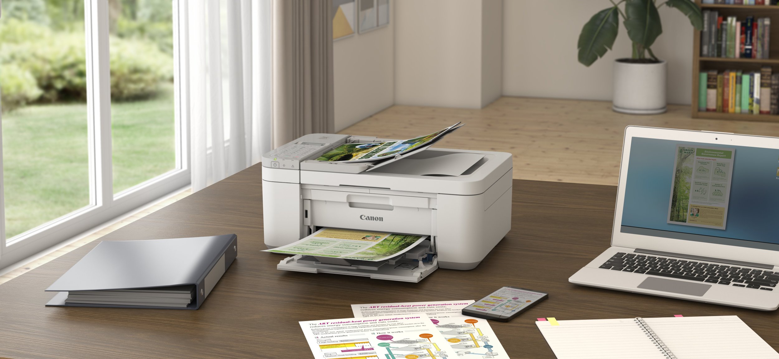 Printer multifunksional Canon 5074C046, inkjet, Wi‑Fi, i bardhë