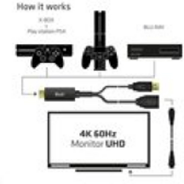 [OUTLET] Kabllo Club3D HDMI - DisplayPort 1.2, 25 cm, e zezë