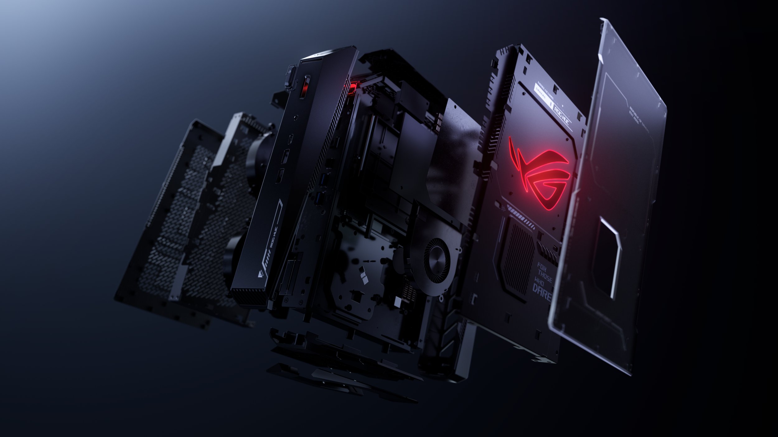 Mini PC gaming ASUS NUC 15 ROG, Core Ultra 9, RTX 5080, 32GB RAM, 2TB SSD, i zi