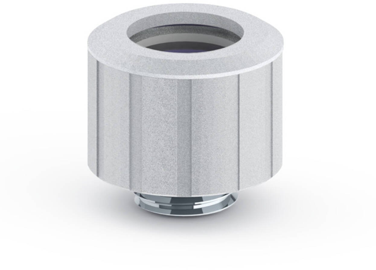 Lidhës tubash Bitspower Artemis Advanced Multi-Link, për tuba të fortë 14 mm, prej bakri, ngjyrë argjendi mat