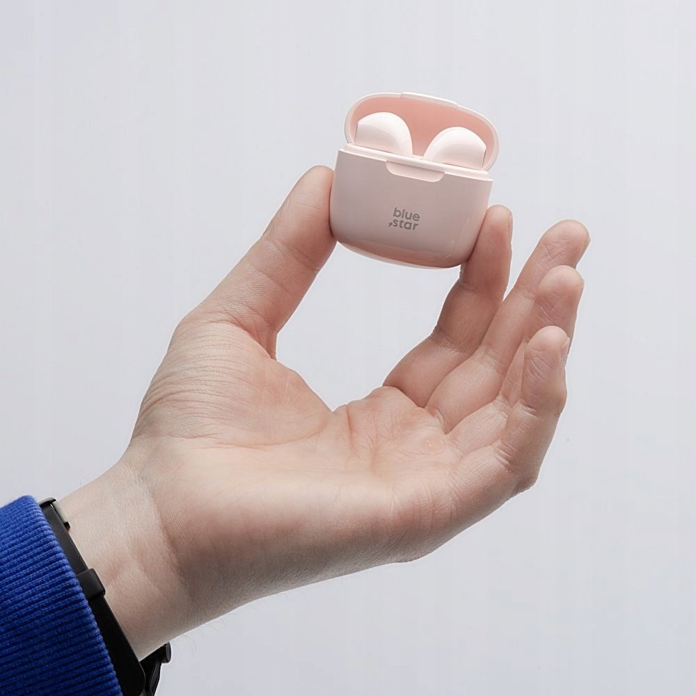 Kufje wireless in ear Blue Star TWS Fi7, Bluetooth 5.3, 5 orë bateri, të bardha