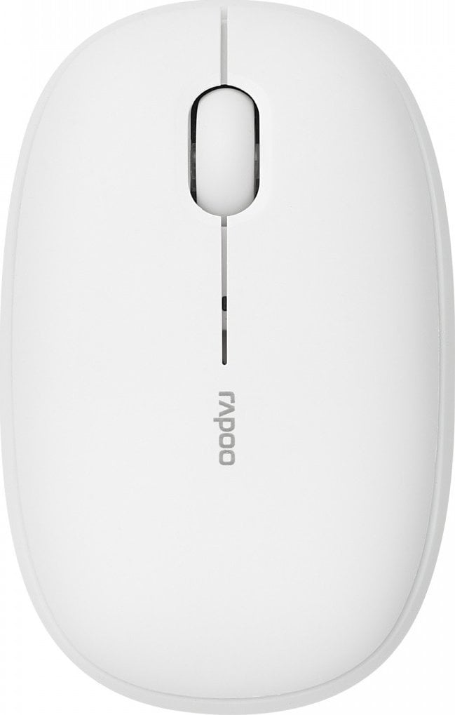 Maus Rapoo M660 Silent, wireless RF dhe Bluetooth, optik, i bardhë