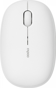 Maus Rapoo M660 Silent, wireless RF dhe Bluetooth, optik, i bardhë
