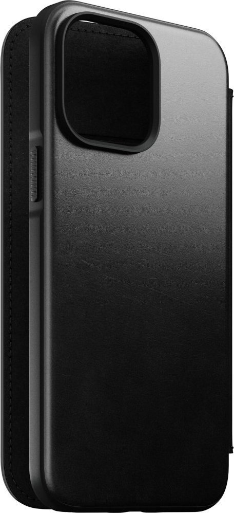 Këllëf folio Nomad Modern Leather, për iPhone 14 Pro Max, lëkurë Horween, i zi