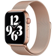 Rrip ore Eternico Elegance Milanese Pro, për Apple Watch 38mm 40mm 41mm, çelik inox, rozë gold