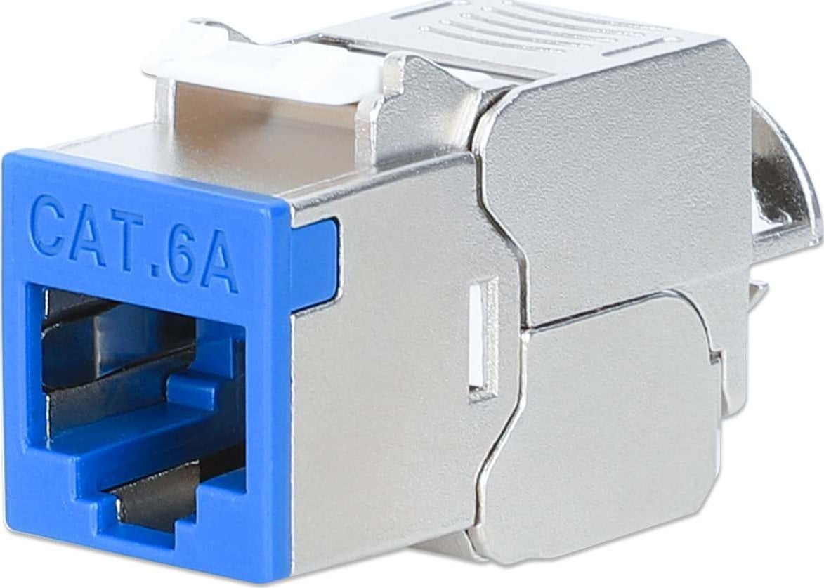 Modul rrjeti Intellinet 791342, Keystone Cat6a 10G, STP, i argjendtë