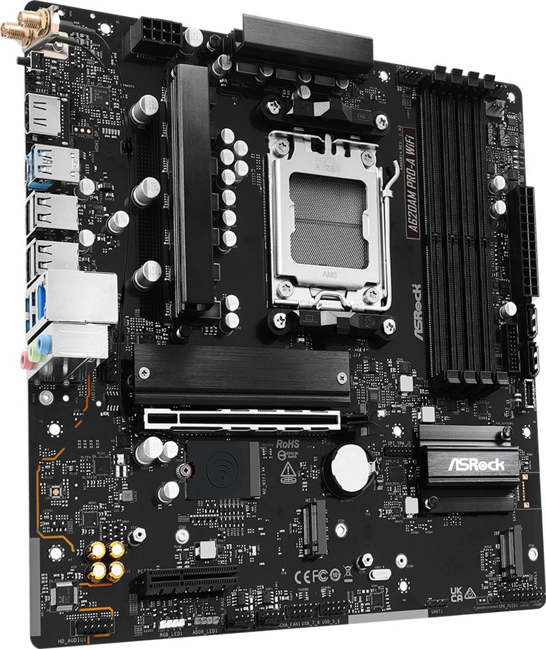 Pllakë amë ASRock A620AM Pro-a WIFI, DDR5, MicroATX, PCIe 4.0