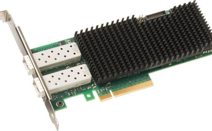 Kartë rrjeti Intel XXV710-DA2, 2 porta 25GbE SFP28, PCIe, e zezë