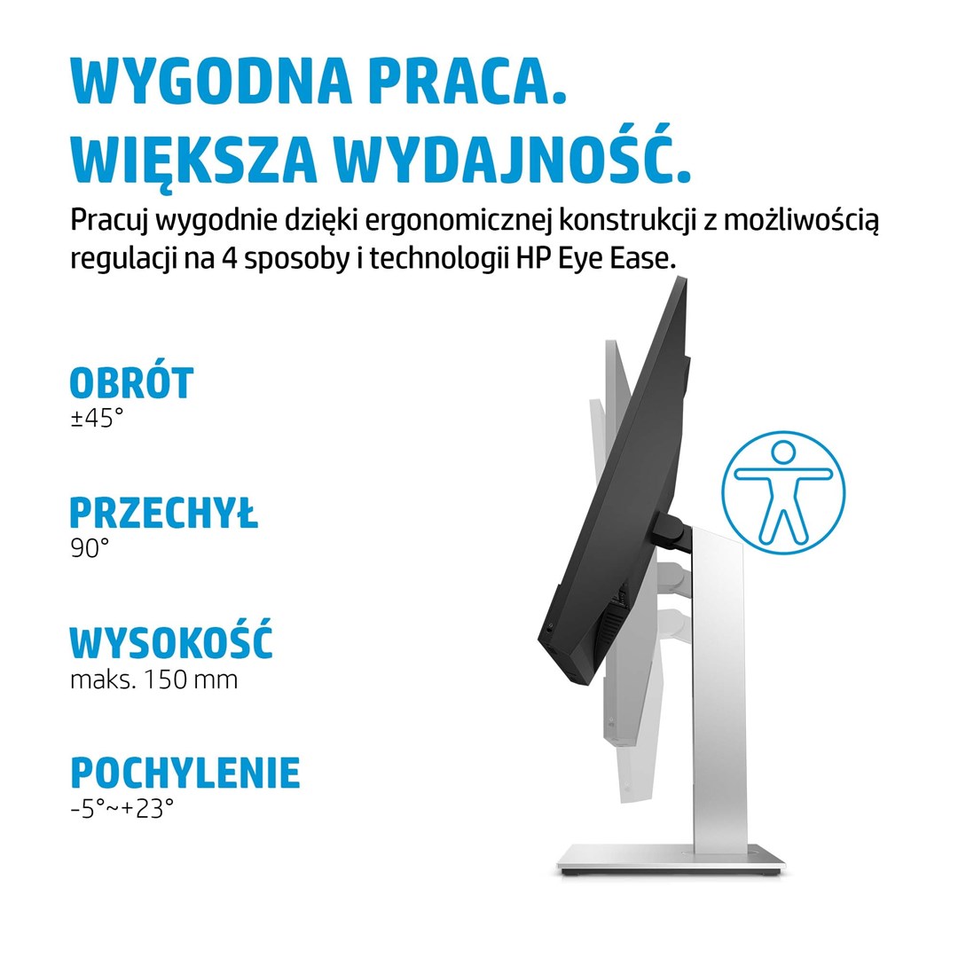 Monitor HP E24m G4, 23.8", Full HD, IPS, USB-C, i zi