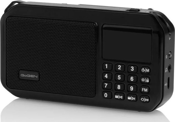 Radio portative Gogen FMP 125 BTB, 3W, Bluetooth, e zezë