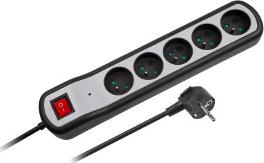 Shirit rryme Rebel URZ3063, 5 dalje, kabllo 5 m, i bardhë e zi