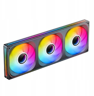 Ventilatorë PC Jonsbo ZA-420, 3x140mm PWM, ARGB, të zinj