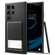 Заштитна маска Spigen за Galaxy S24 Ultra, Liquid Slot, црна