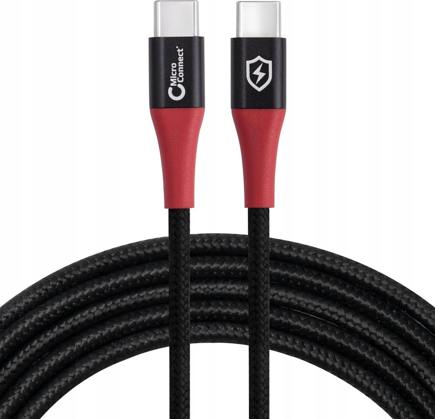 Kабел USB MicroConnect USB C во USB C, 1.5 m, 3 A, црн