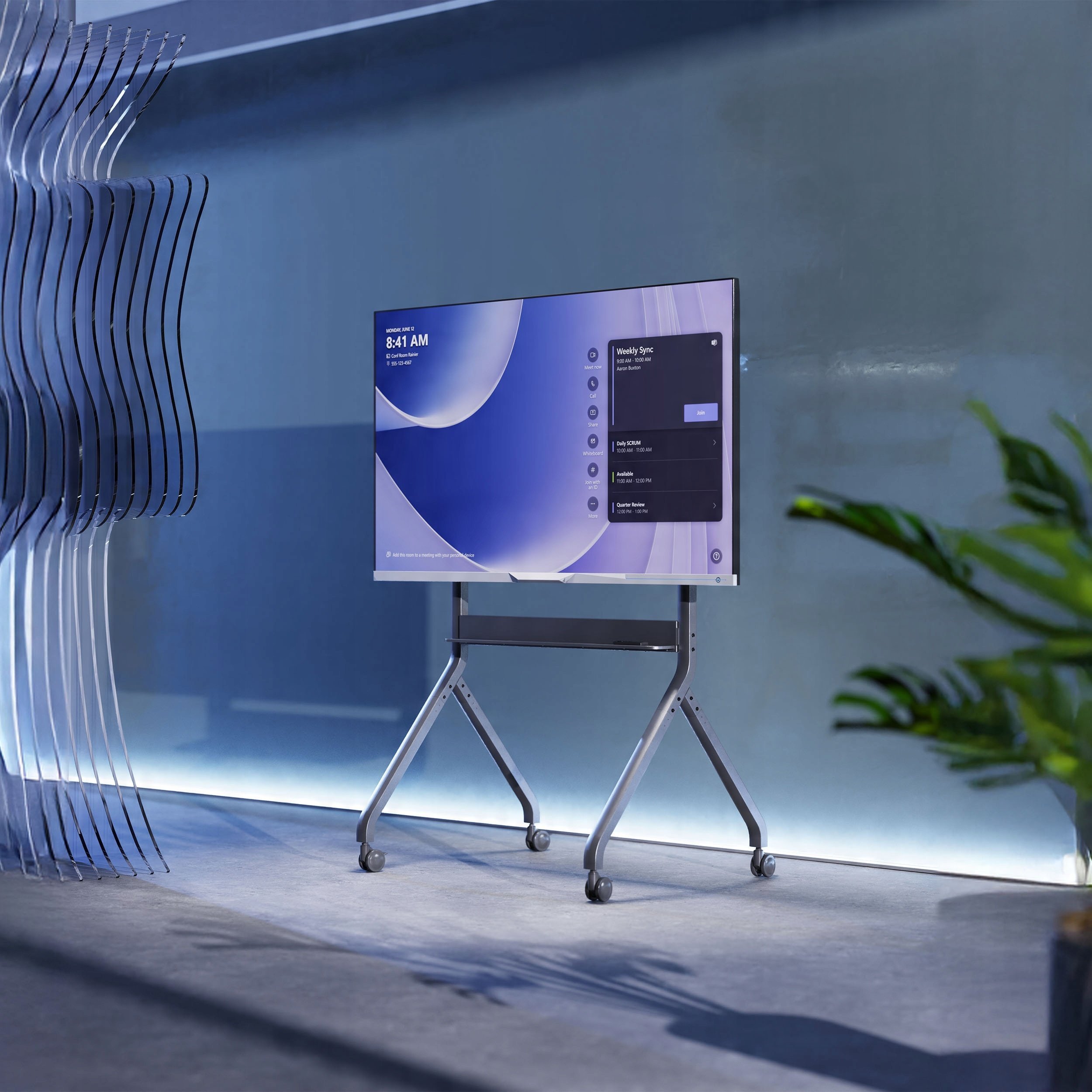 Qëndrim televizori NB P220, motorik, për 60" 100", ngjyrë grafit