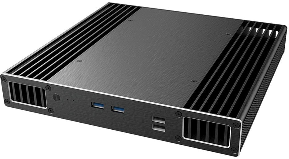 Kuti kompjuteri Akasa Plato RC, fanless, për ASUS NUC 14 Pro, argjend