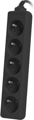 Zgjatës elektrik Lanberg PS0-05E-0150-BK, 5 dalje, 1.5 m, i zi