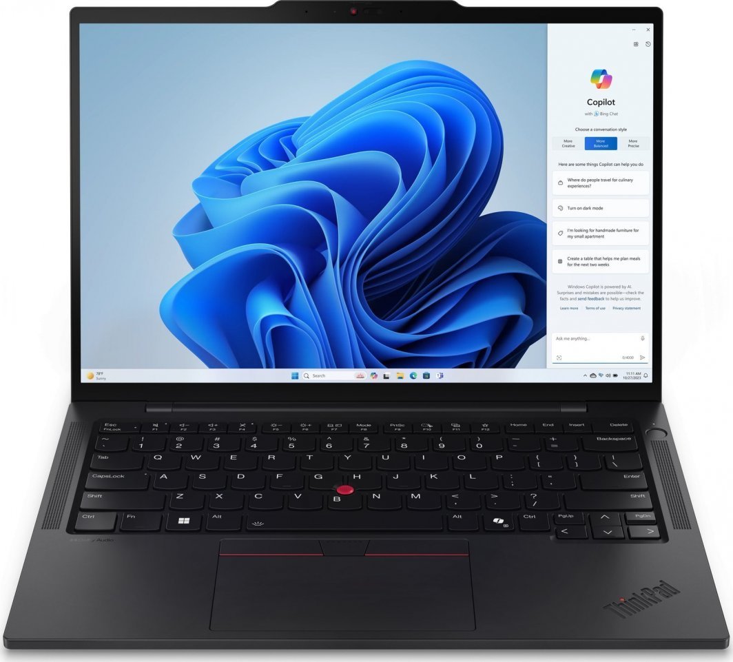Laptop ThinkPad T14s G5, 14", Intel Core Ultra 7 155U, 32GB RAM, 1TB SSD