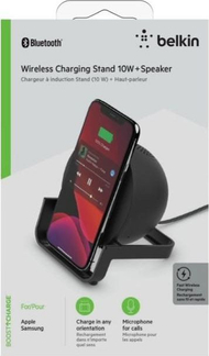 Karikues wireless me altoparlant Belkin Boost Charge AUF001vfBK, 10W, Bluetooth, i zi