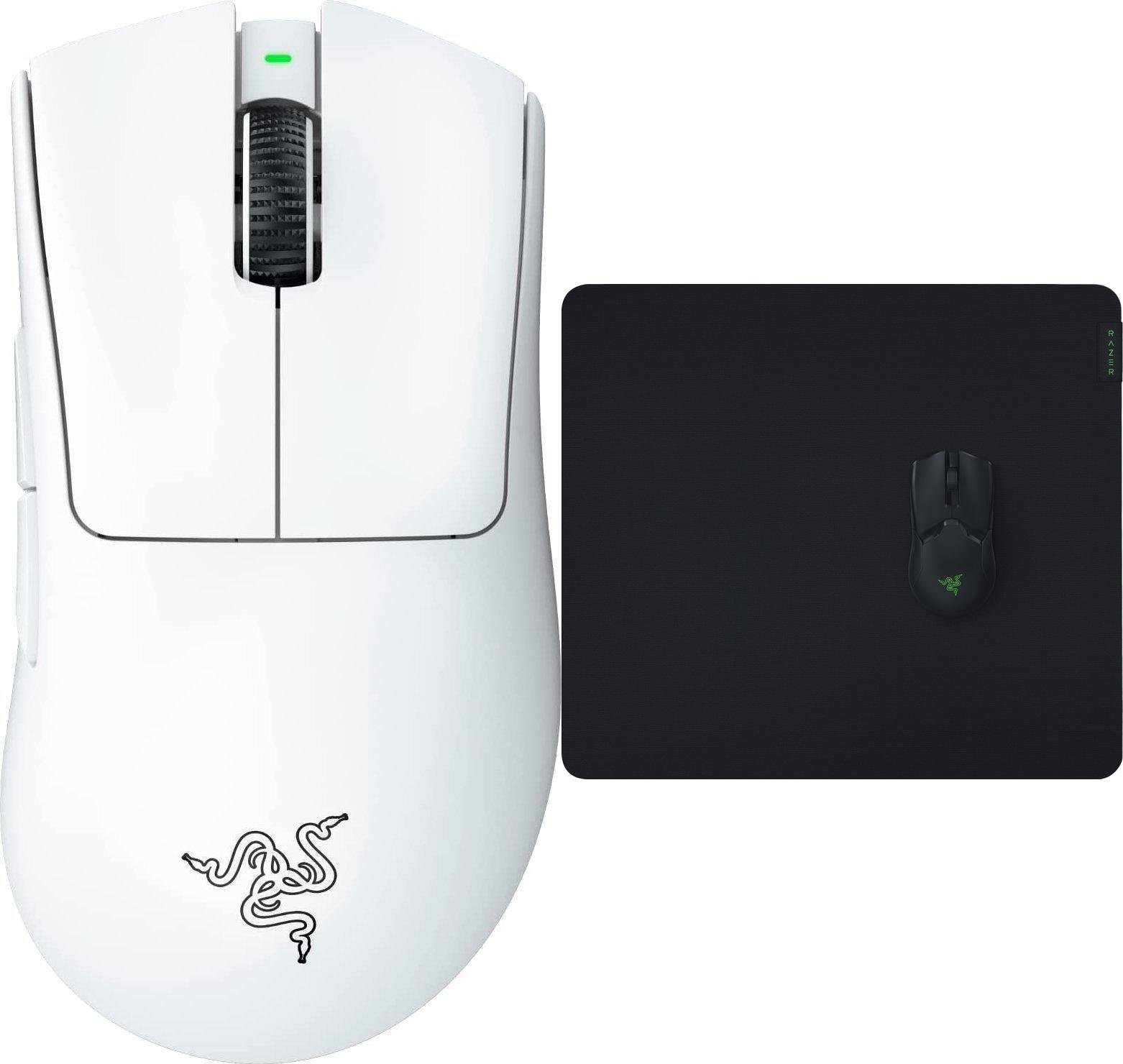 Set maus gaming Razer DeathAdder V3 Pro me mousepad Gigantus V2 Large, wireless, i zi