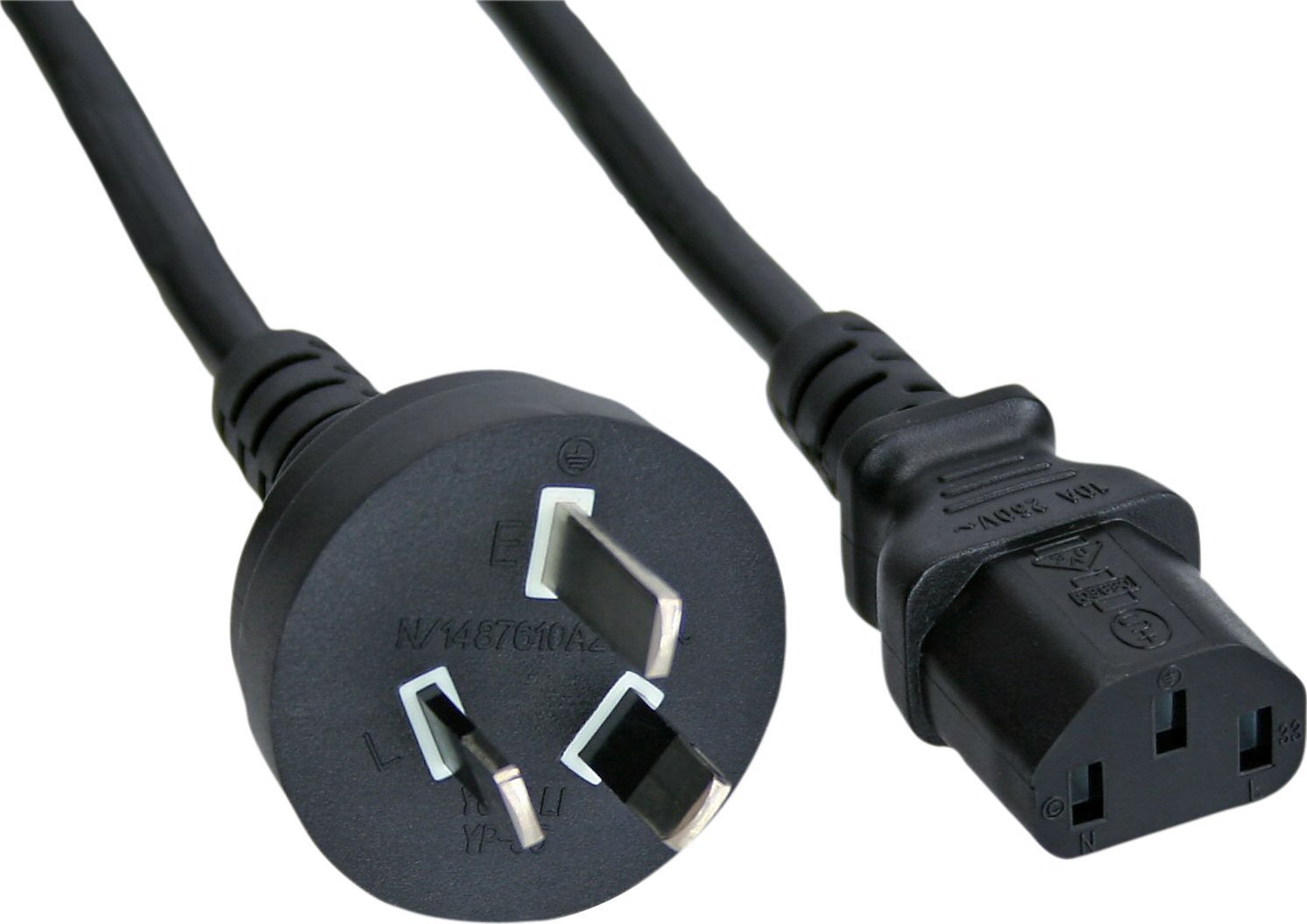 Set kabllo rryme InLine, 35 copë, prizë Australi në C13, e zezë