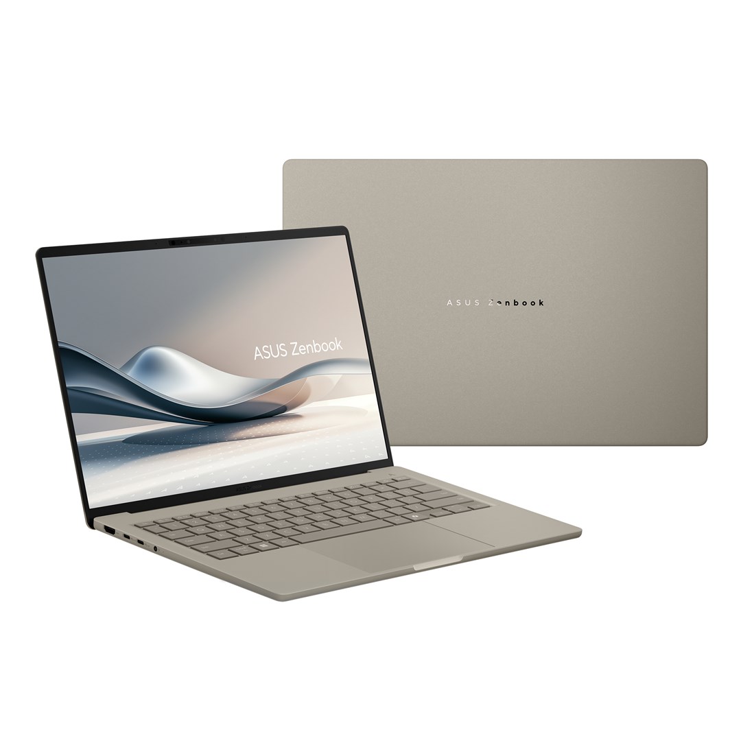 Laptop Asus Zenbook A14 OLED UX3407RA, 14", Snapdragon X Elite X1E-78-100, 32GB RAM, 1TB SSD, bezhë