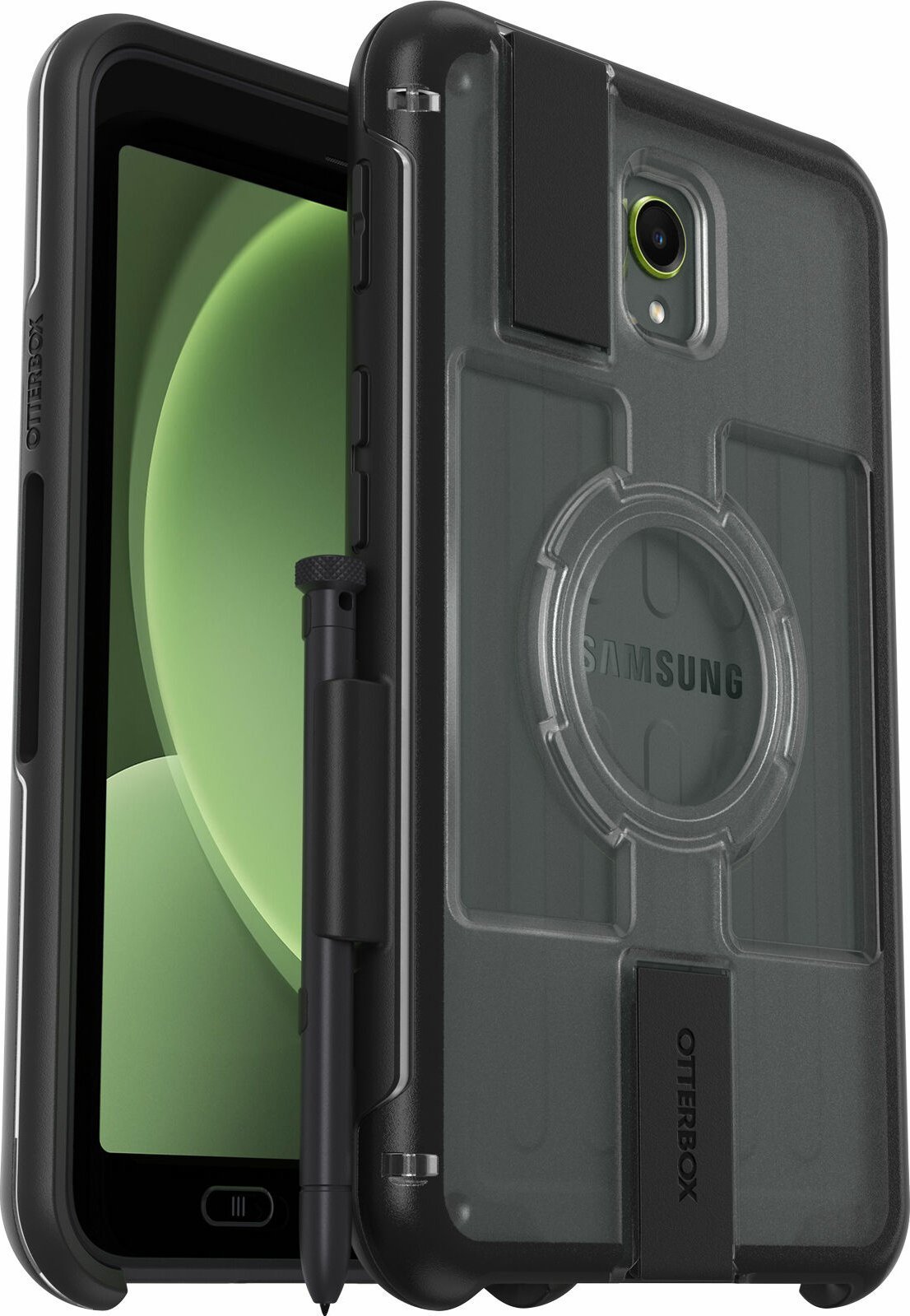 Mbulesë tablet Otterbox Universe për Samsung Tab Active5, transparente, me kornizë të zezë