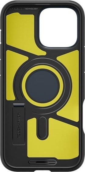 Kapak telefoni Spigen Tough Armor MagSafe, për iPhone 16 Pro, me mbajtës, Metal Slate