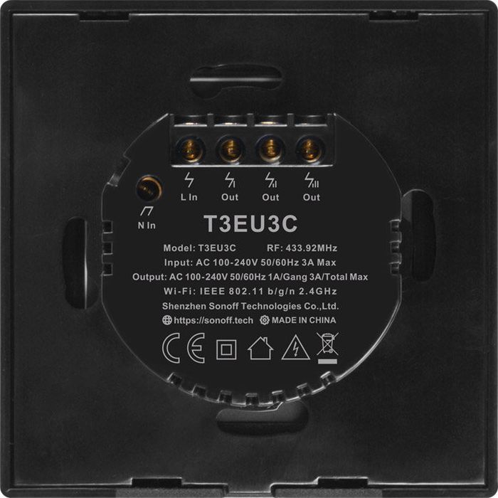 Prizë me prekje Sonoff Wi-Fi T3 EU TX 