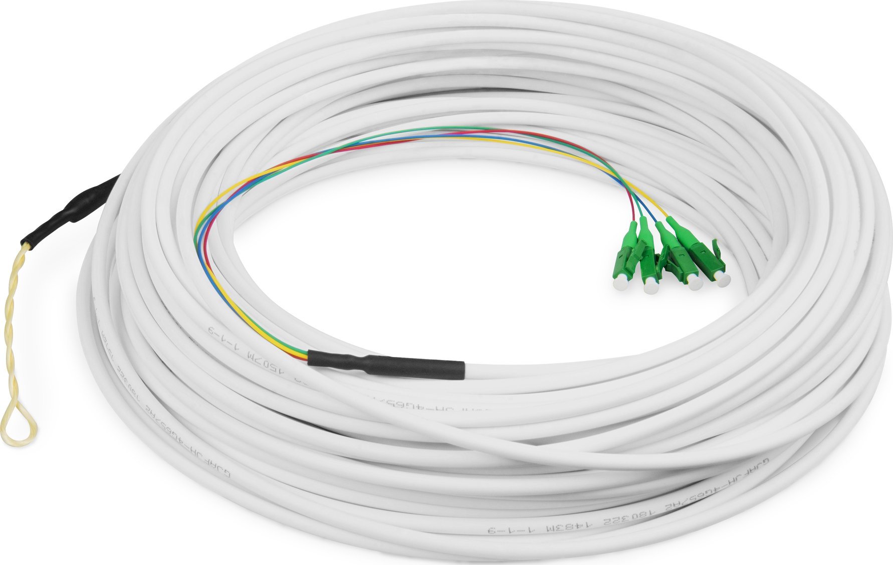 Kabllo fibër optike Digitus FTTH Drop SM, 4 fibra SM, LC APC, 30m