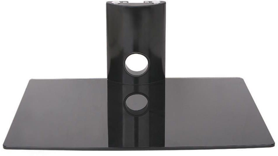 Raft muri për DVD OEM STO D-49N, kapacitet 10kg, xham i fortifikuar, i zi
